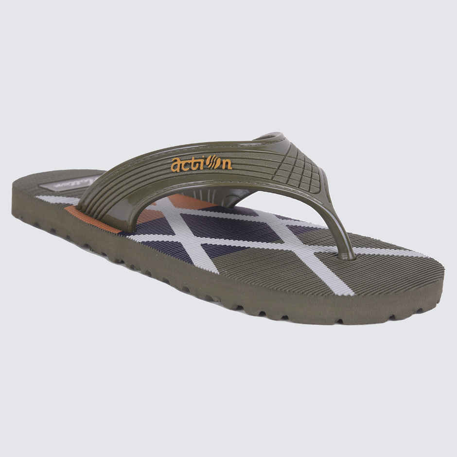 Action Men's Gfl-3825 Slippers | Evening Walk | Bathroom | Room Slippers | Mint Green - UK 9