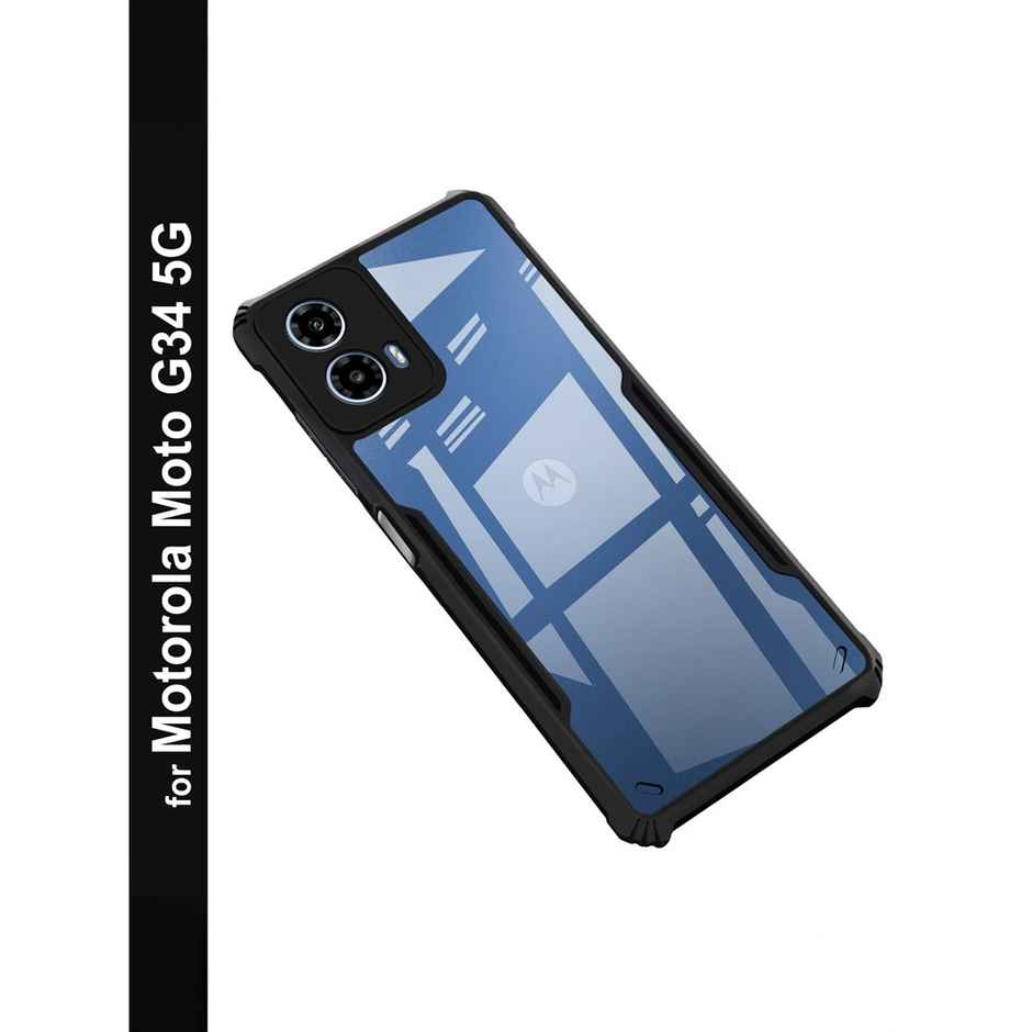 Zapcase Back Cover for Motorola Moto G34 5G | Matte-Black