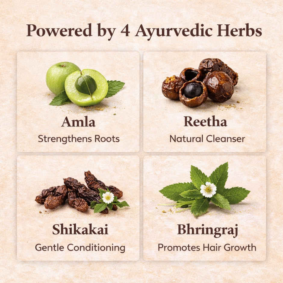 Sanfe Herbal Care Hair Powder | Amla Reetha Shikakai Bhringraj
