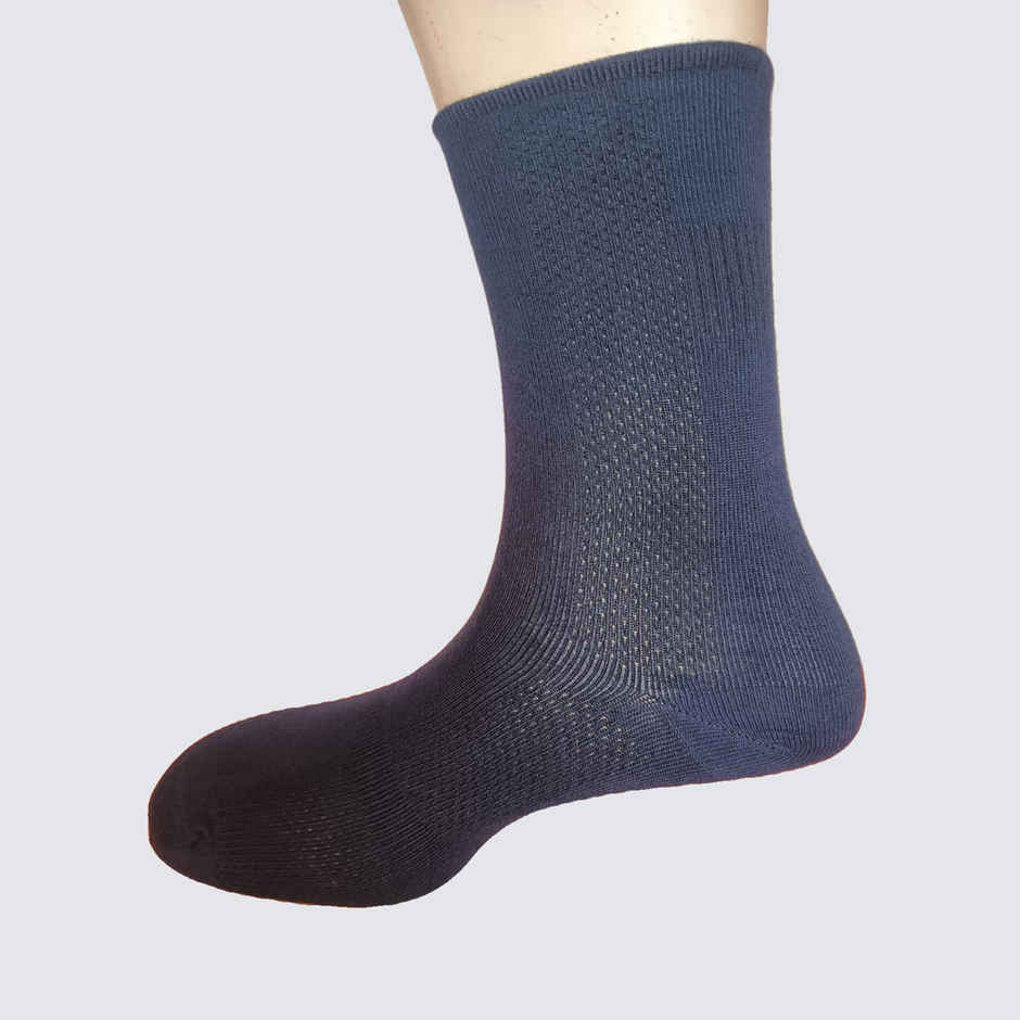 Freecultr Unisex Solid Bamboo Socks | Navy - Free Size