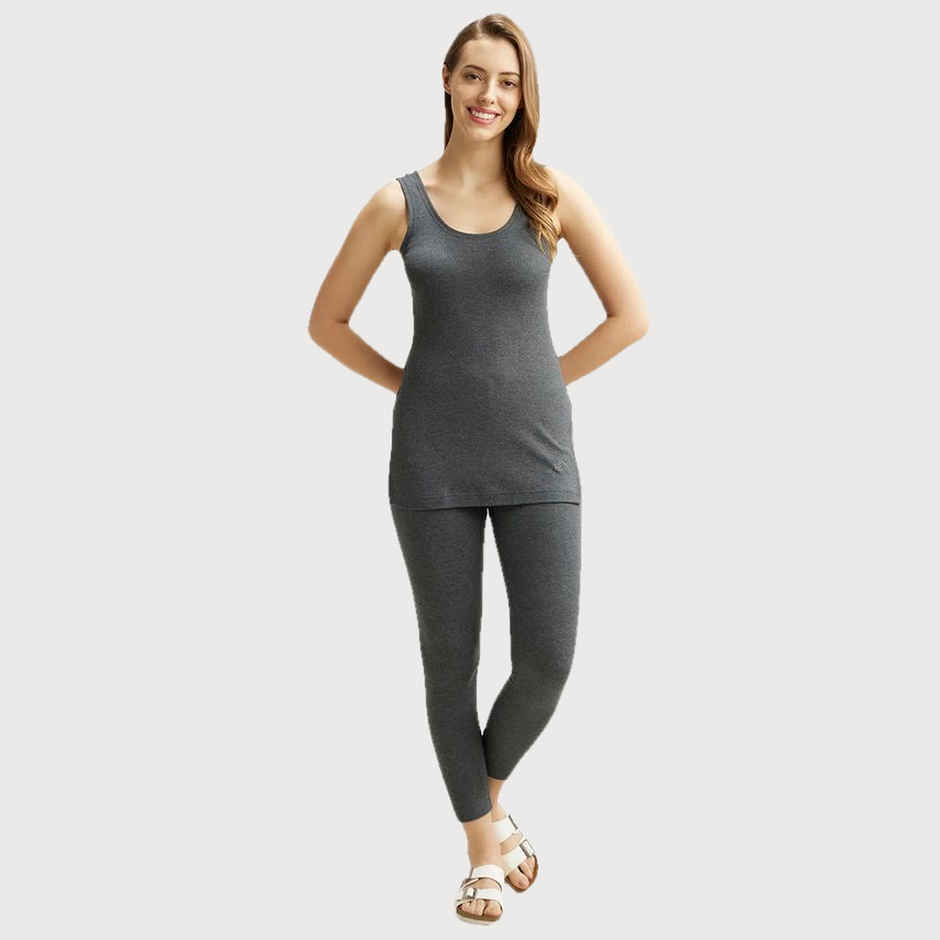 Jockey 2500 Women's Super Combed Cotton Rich Thermal Tank Top | Grey-S