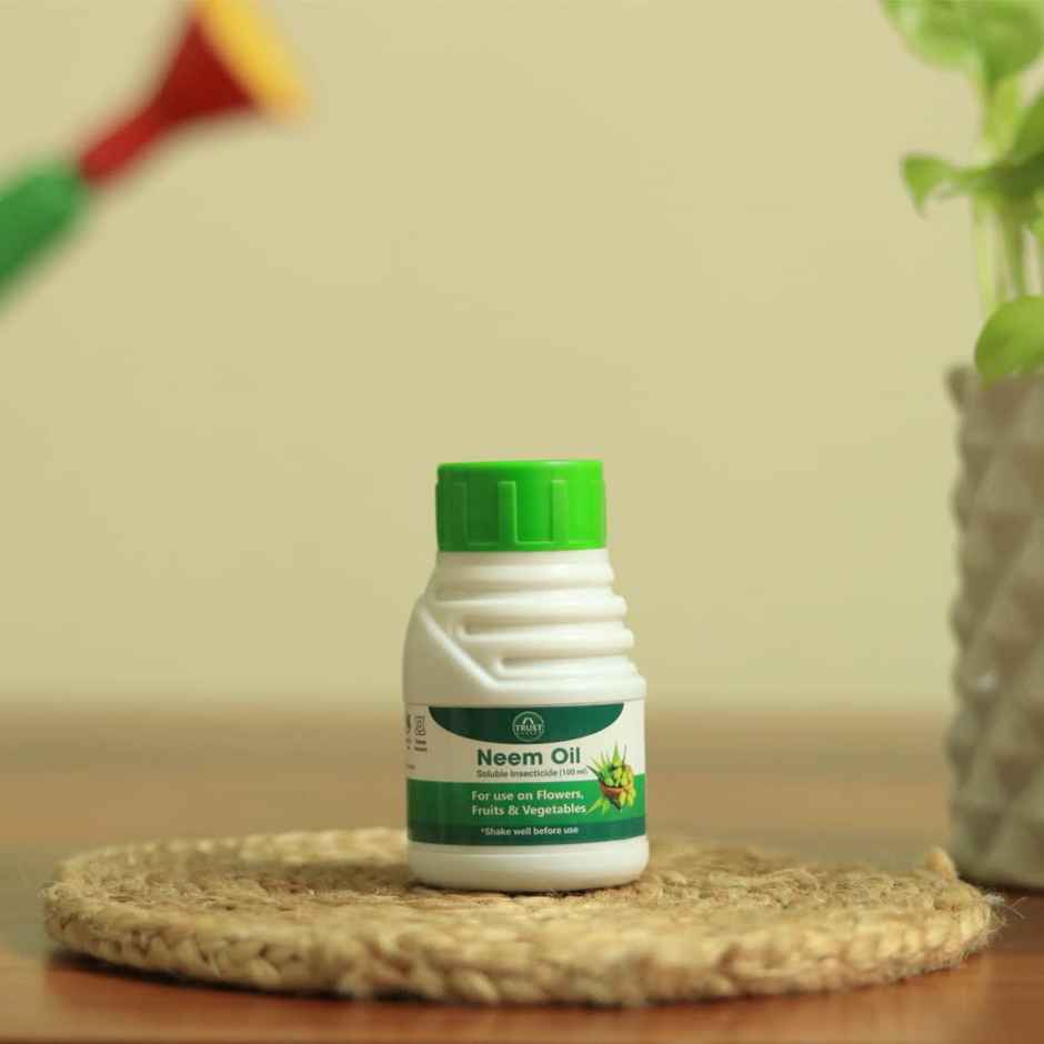 Trustbasket Neem Oil For Plants (100Ml) - Organic Eco-Friendly Pesticide To Reduce Harmful Pest
