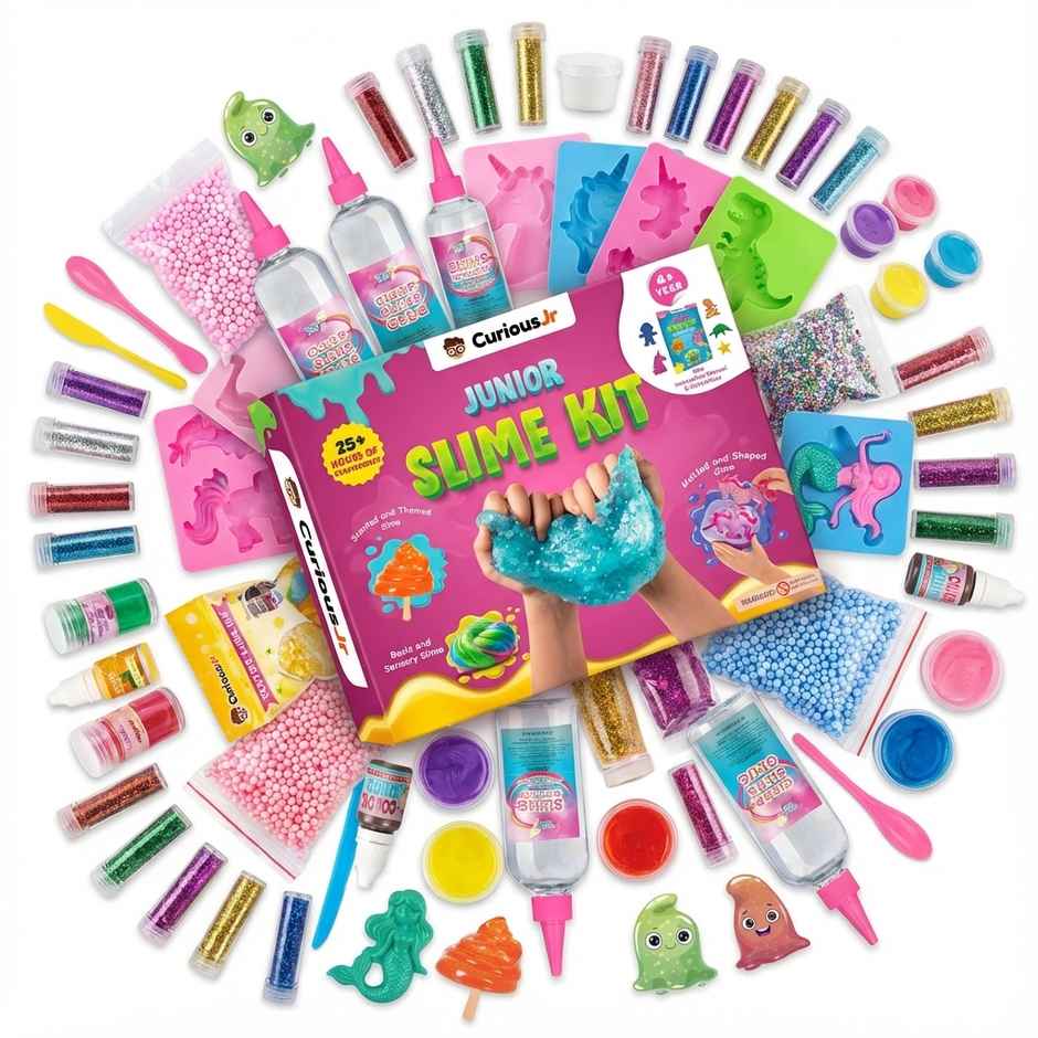 Physics Wallah Slime Kit for Kids | Age 4 - 14 Years | Mermaid-Unicorn-Dinosaurs-Slime Kit And More
