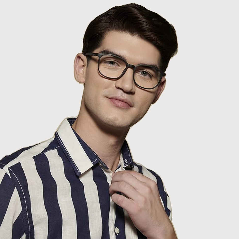 Lenskart Blu Unisex Solid Metal Computer Glasses | Black - L