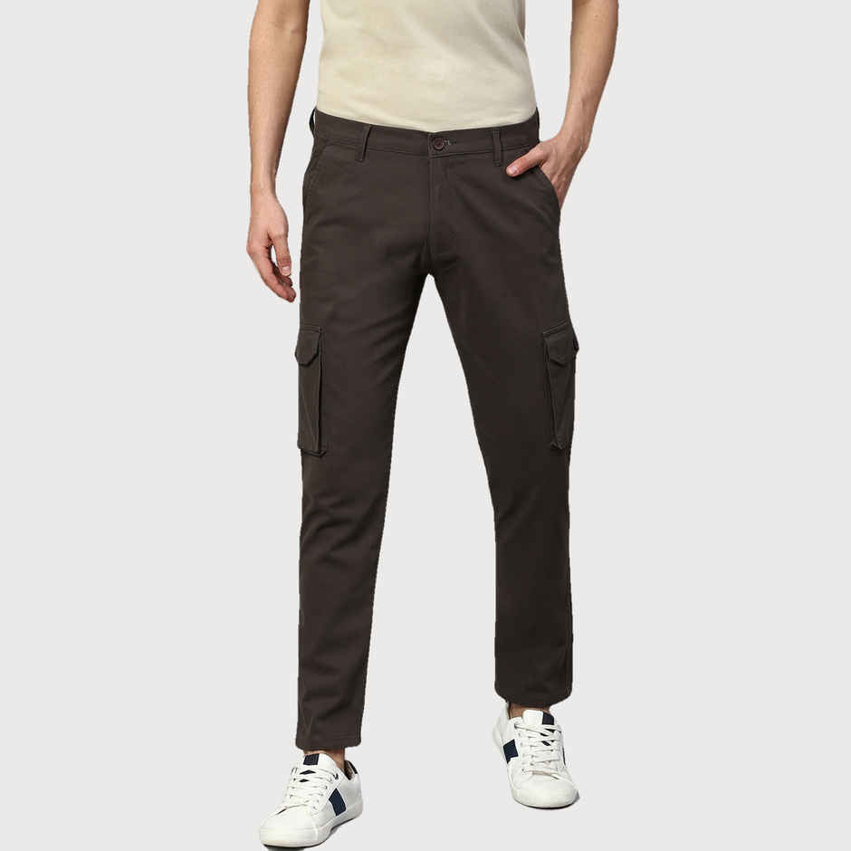 Dennis Lingo Men's Tapered Fit Cargos Trousers | Coffee | 32