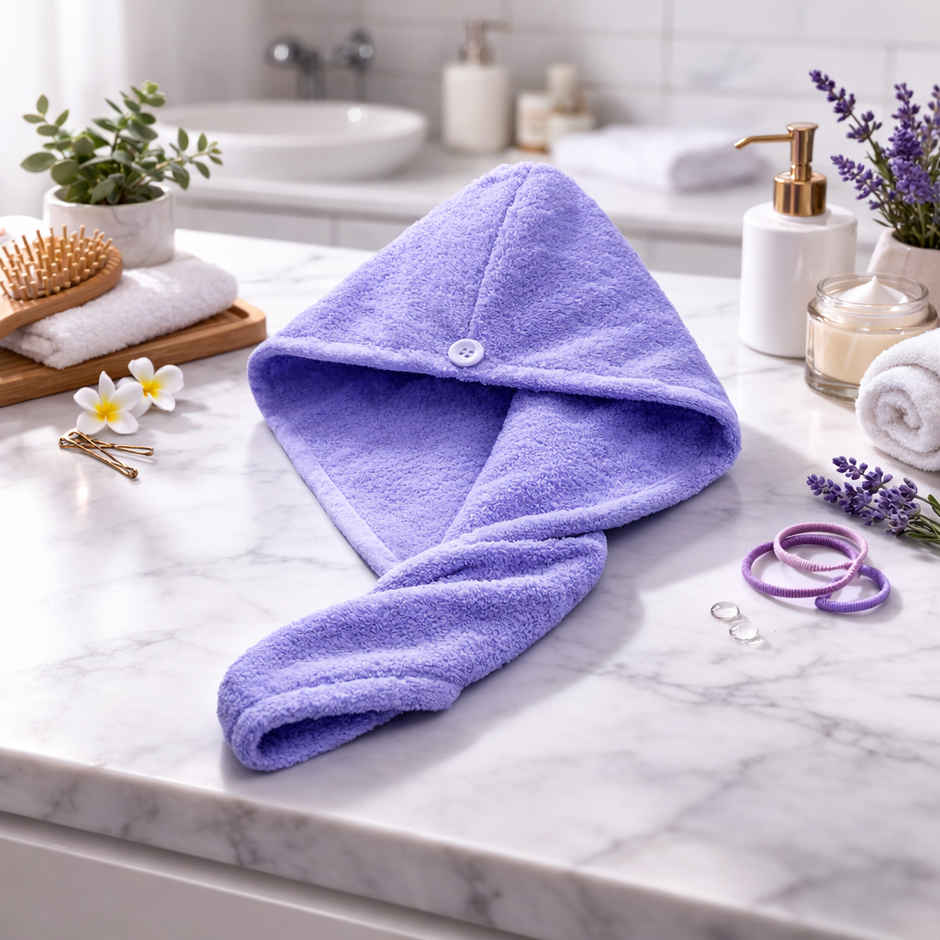 Status Head Towel | 450 GSm | Set Of 2 | Assorted - Medium
