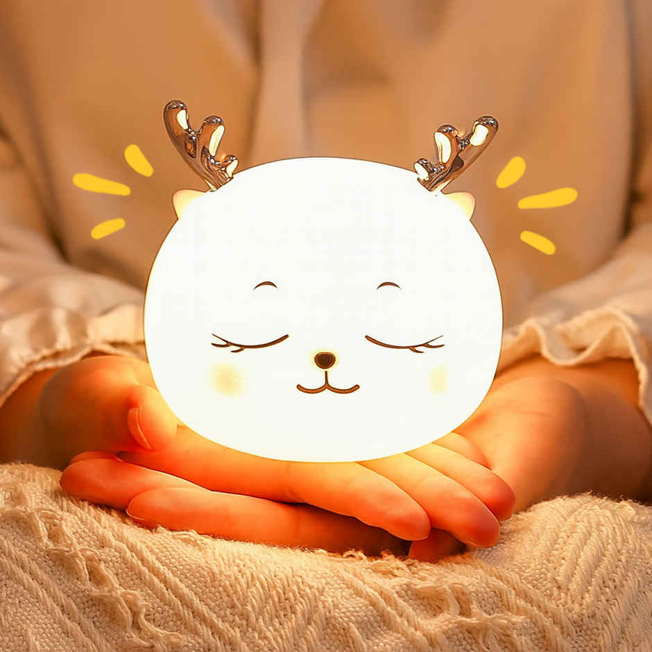 Kidara Lovely Fawn Deer Silicone Rechargeable 5 W Night Lamp