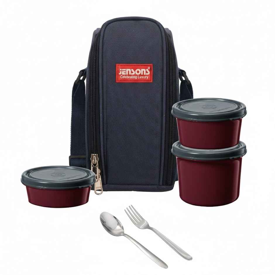 Jenson Microwave Safe Tower Lunch Box | Square