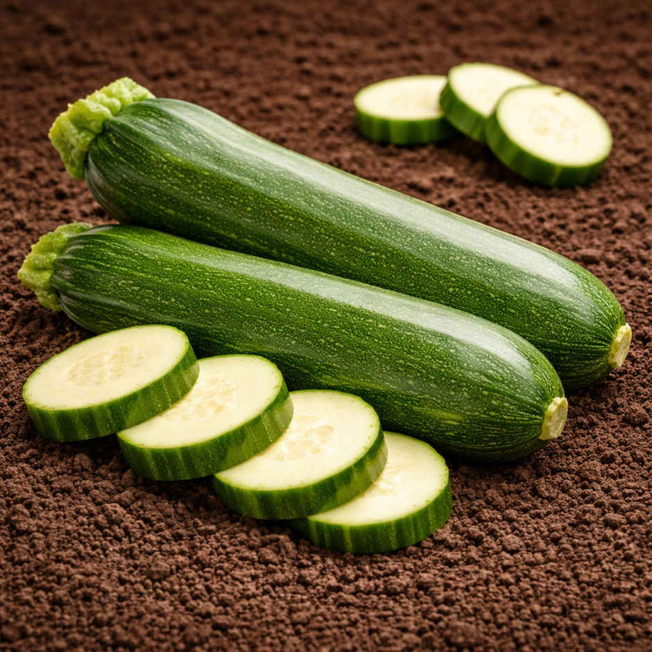 Organically Grown Zucchini Green
