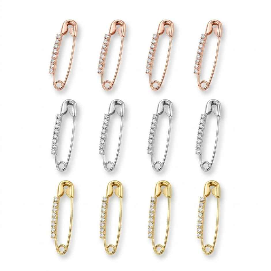 The Opal Factory Accessories | Safety Pin | Silver Gold Rosegold
