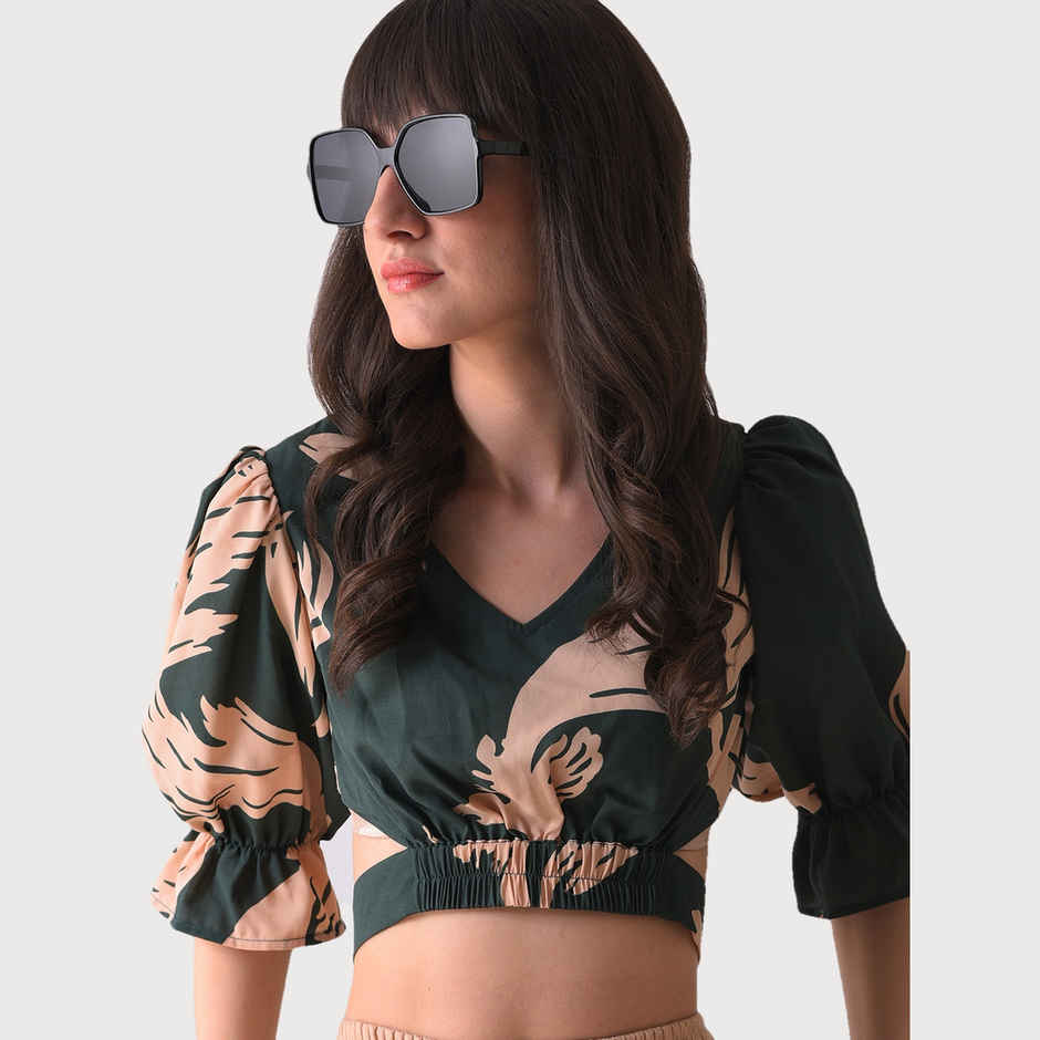 Haute Sauce Women's Polycarbonate Wayfarer Sunglasses | Black - S