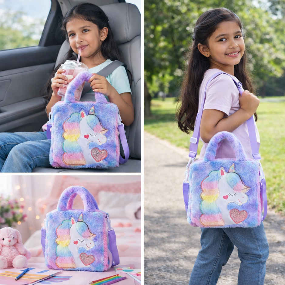 Kidara Kids Crossbody Unicorn Handbag Purple