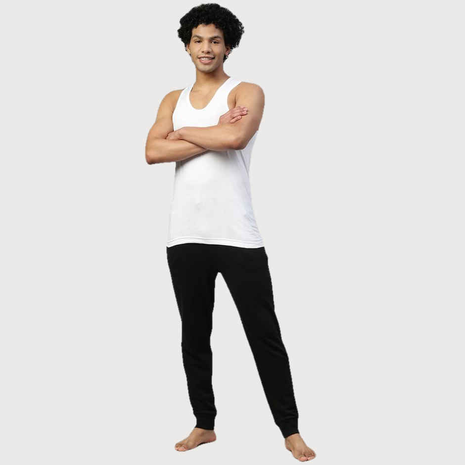 Dixcy Scott Originals Men's Solid Cotton Vest | White - L