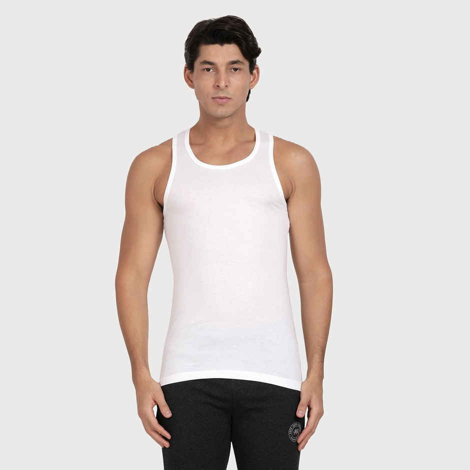 Pepe Jeans Men's Solid White Vest - XL