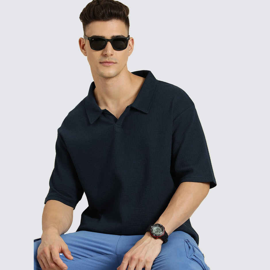 Dillinger Men's Oversized T-shirts | DLOVRPL001NVY | Navy - XL