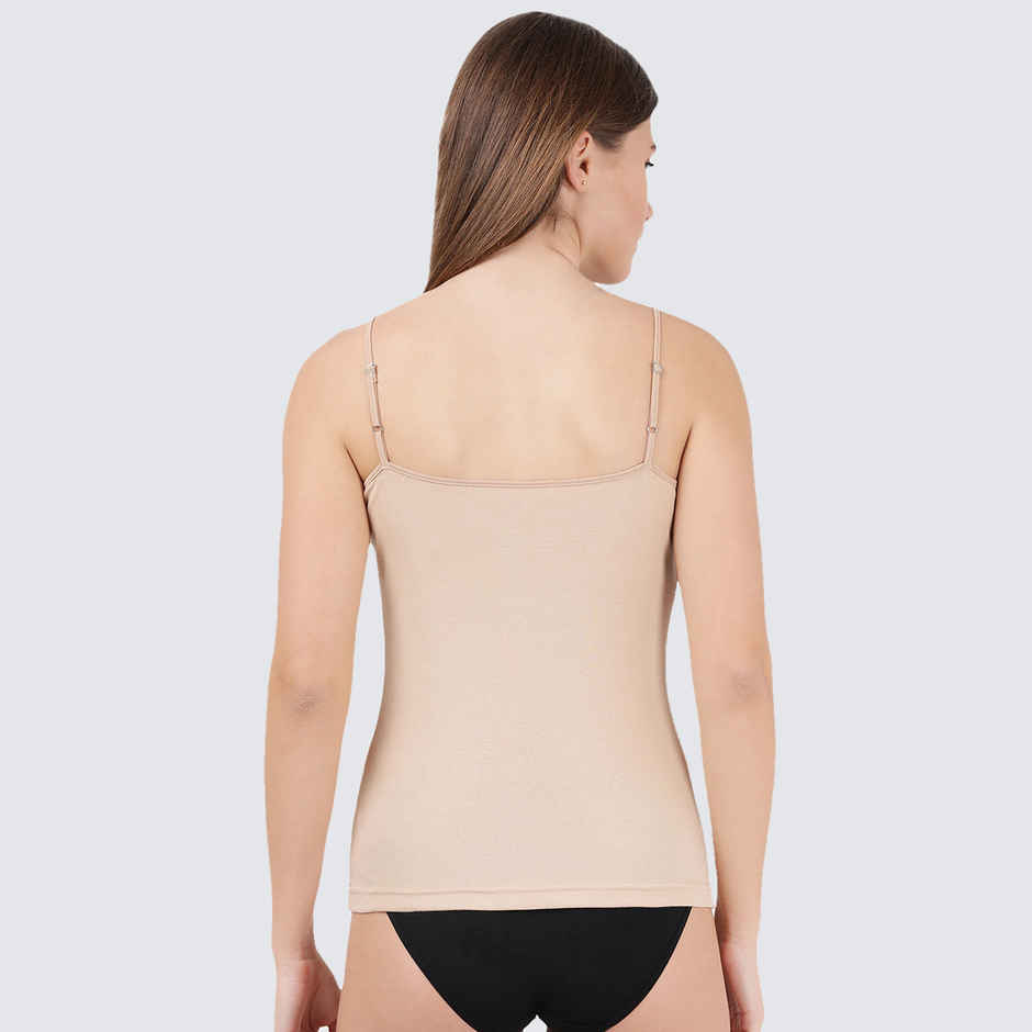 Jockey 1487 Women's Super Combed Cotton Rib Camisole|Adjustable Straps | Skin-L