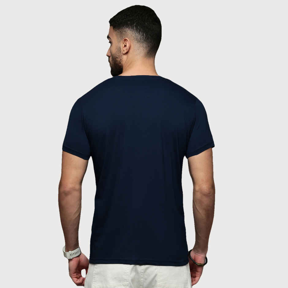 ACTIMAXX Men's Where Comfort Meets Performance Cozi Round Neck T-Shirt | Navy - L