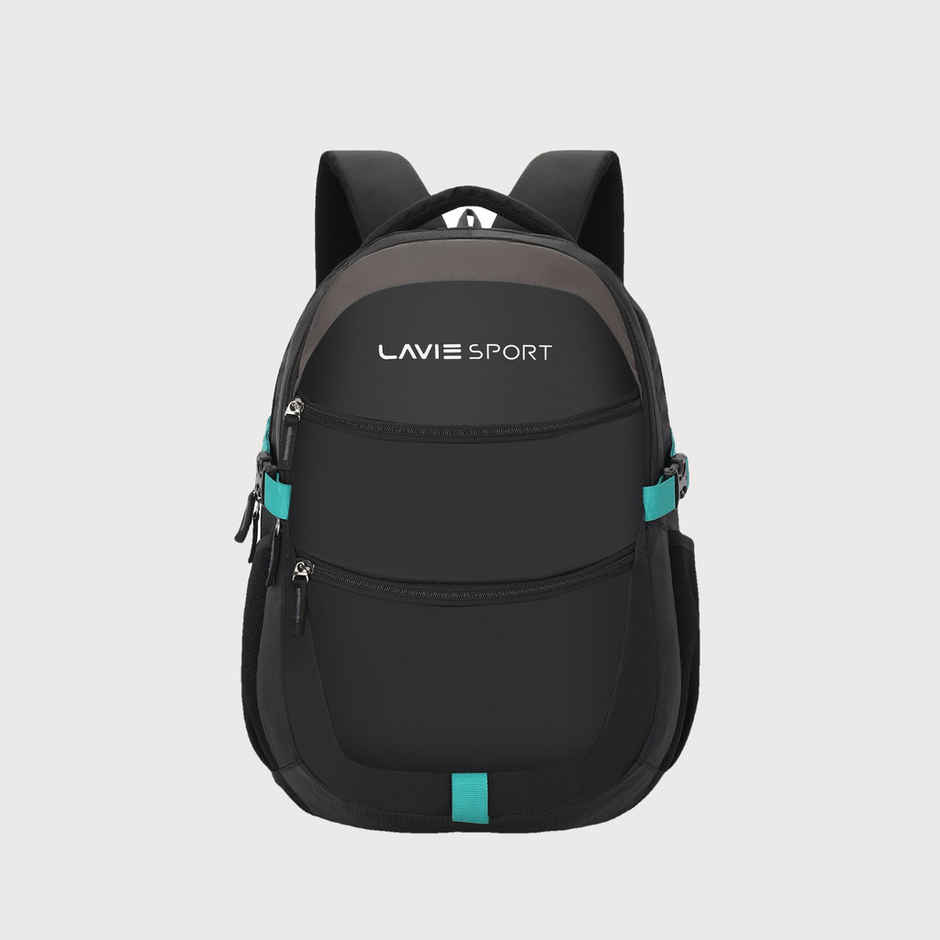 Lavie Sport Unisex Solid Polyester Padded Grab Handle Laptop Backpack | Black | M (31 x 20 x 46 cm)