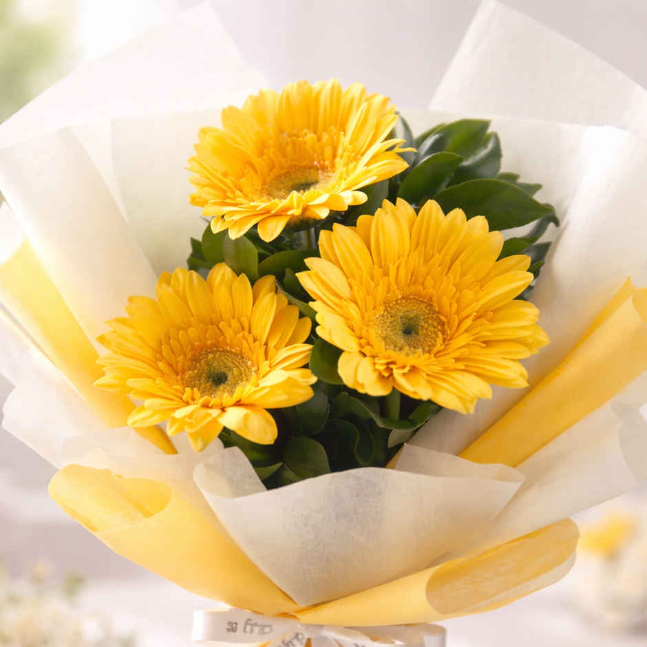 Golden Sunshine Gerberas | FNP