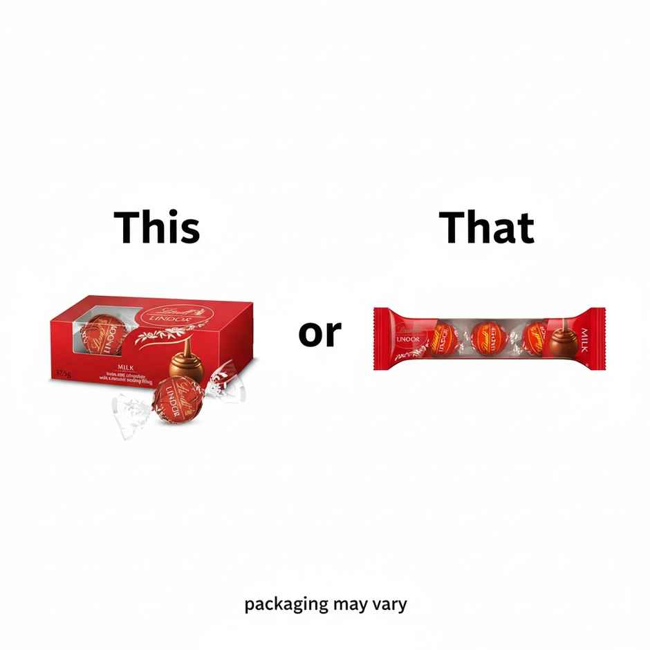 Lindt Lindor Smooth Melting Milk Chocolate Cornet Trio Pack