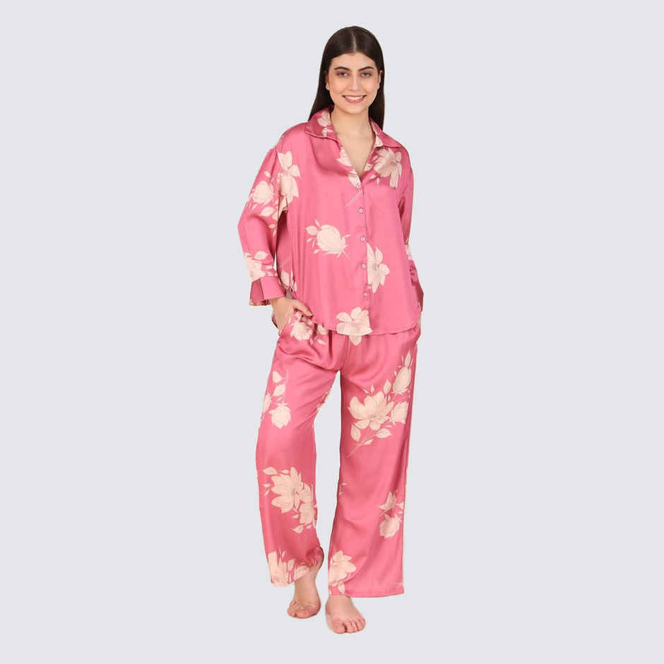 Masha Women's Lris Pink Oversized Pajamas | Set | M