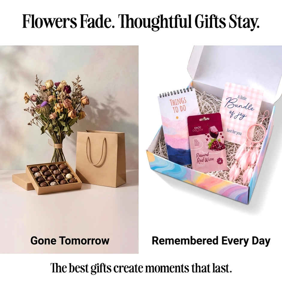 Papboo Self Care Gift Box | To Do List Notepad, Face Mask, Dream Catcher & Greeting Card 