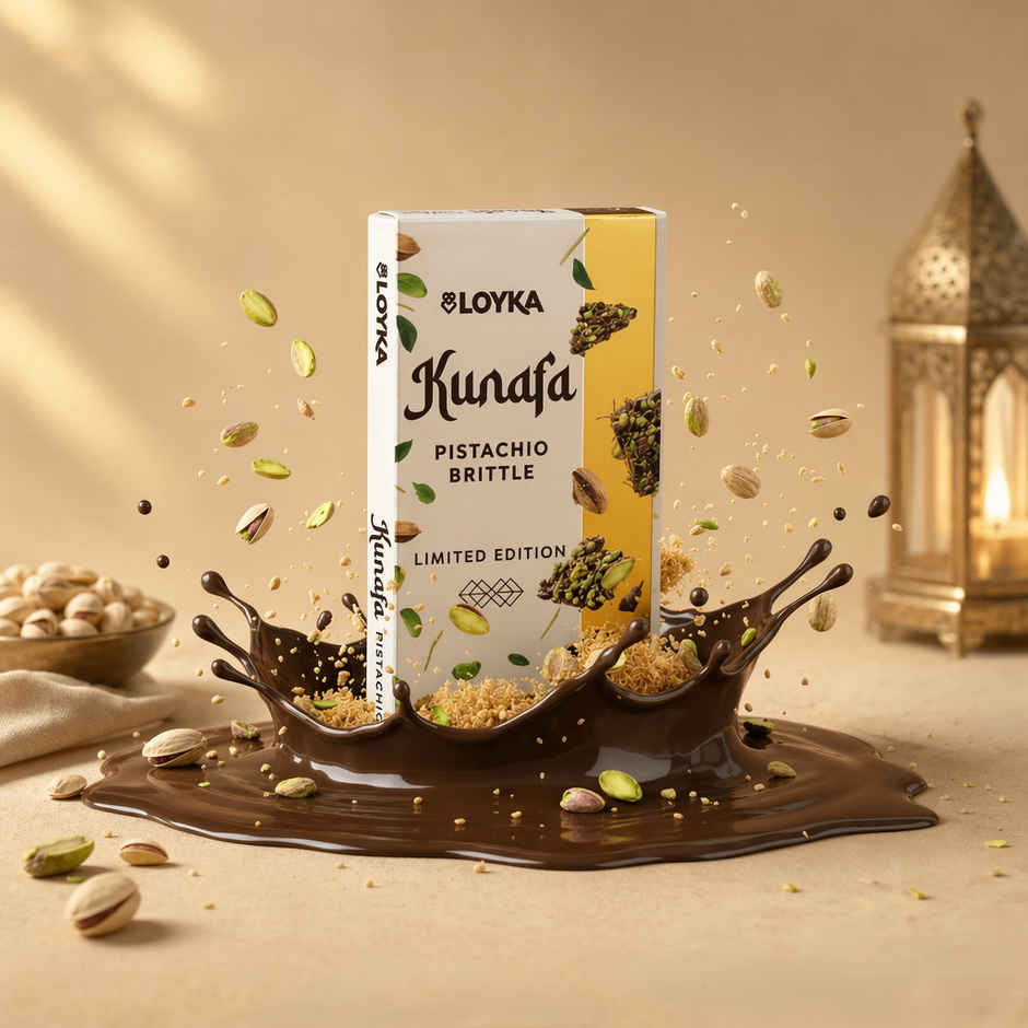 Loyka Kunafa Pistachio Premium Brittle With Caramel, Pistachio & Kunafa Crunch