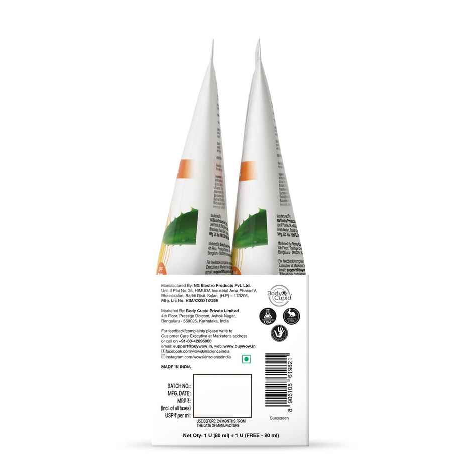 Wow Skin Science Sunscreen Creme SPF 55 PA++ - Tube