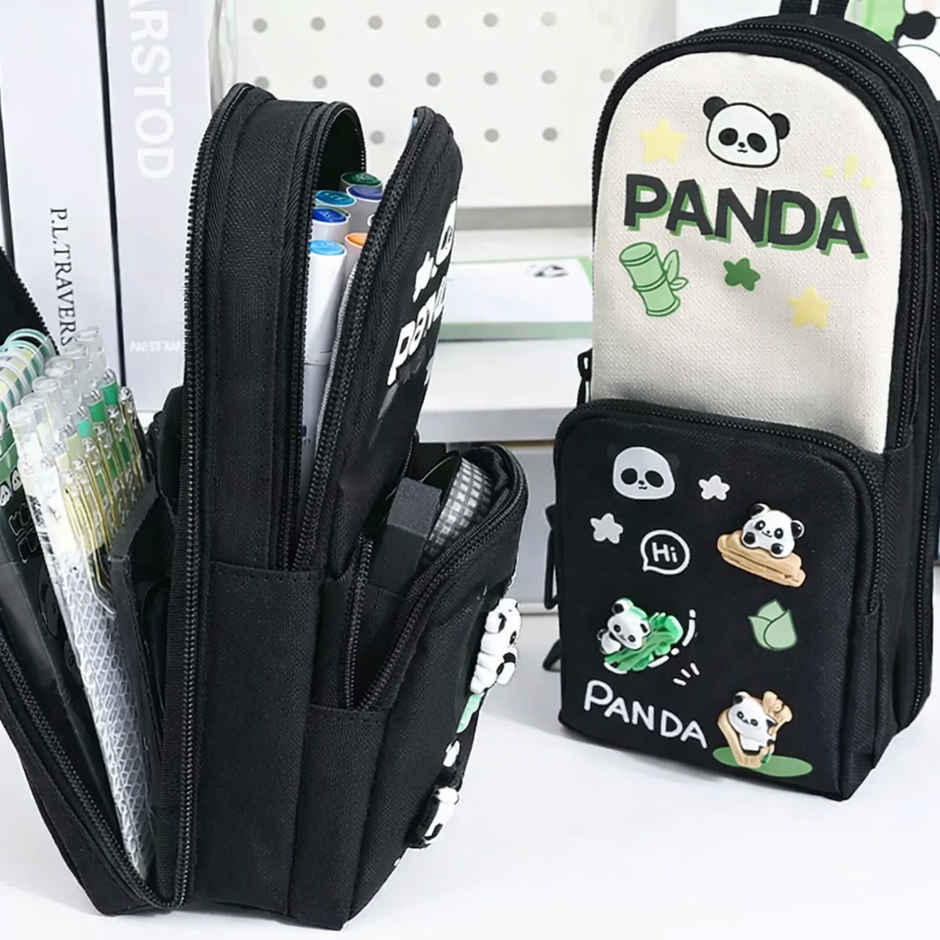 Fablue Panda Pencil Pouch | Black & White