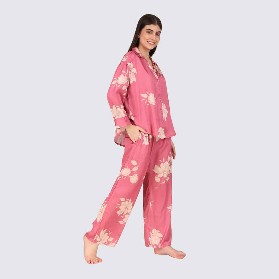 Masha Women's Lris Pink Oversized Pajamas | Set | M