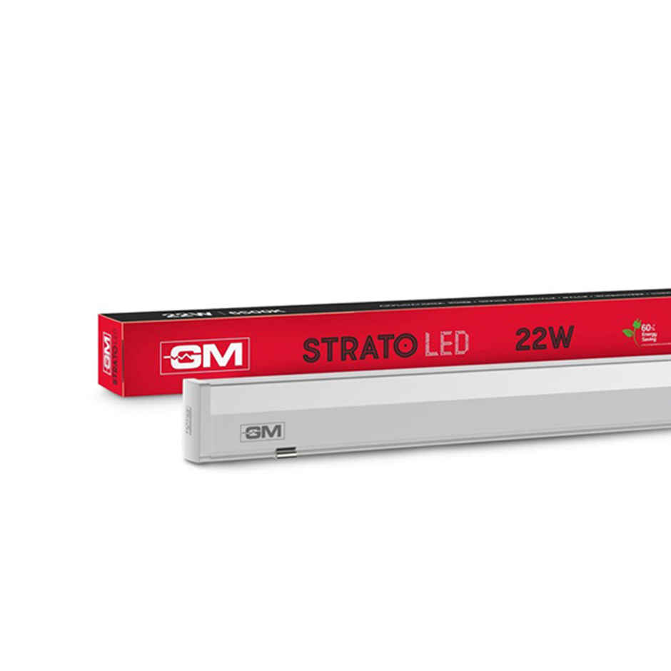 Gm Strato 22 Watt Led Batten Tube Light, 100 Lumens Per Watt, 6500K, Long Life