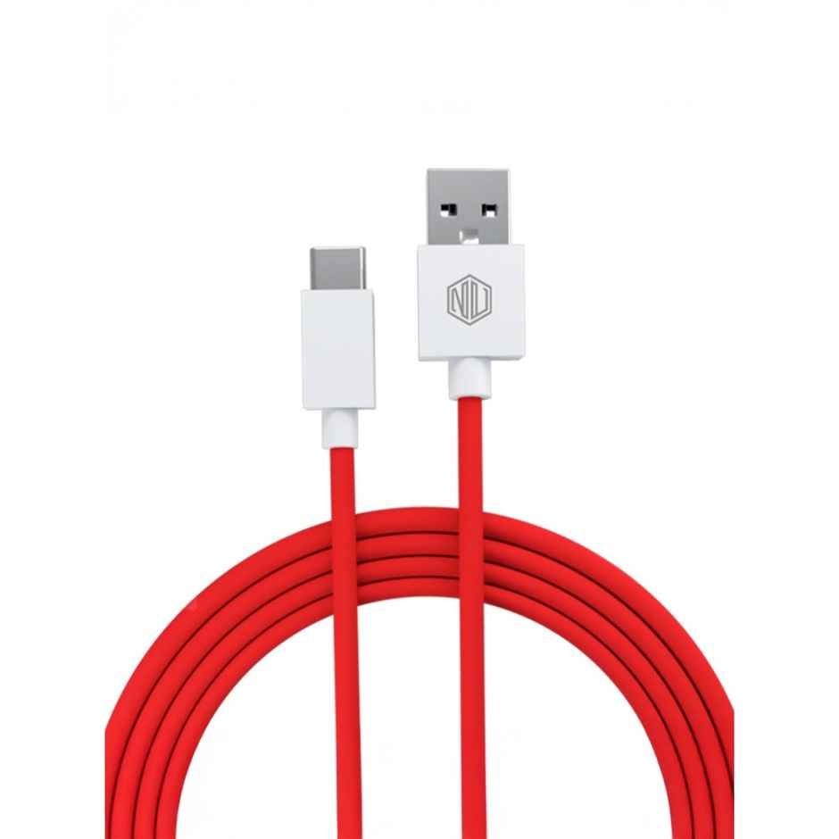 Nu Republic Blaze Hypersonic USB Type-C Cable | 50W 3.5A | 1 m Fast Charging | Red