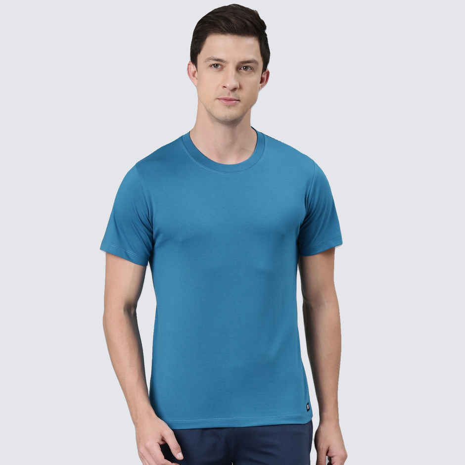 Rupa Jon Men's Round Neck T-Shirt Style | RJ 901 | Powder Blue - XL
