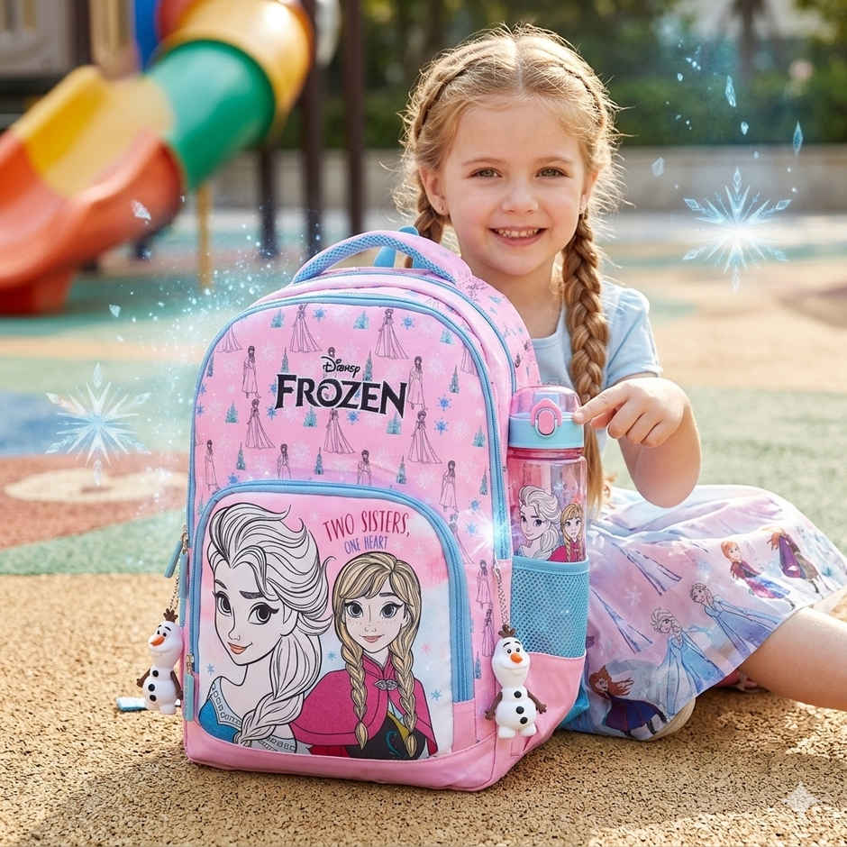 Striders Disney Frozen Elsa School Bag Pink 14 Inch Girls Backpack for Daily School