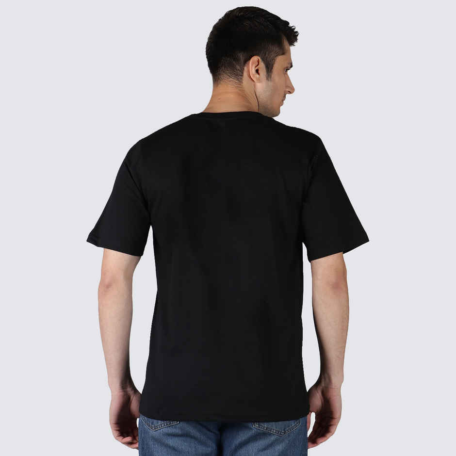 Inkfested Men's Super Dad Round Neck T-shirt | Black - L