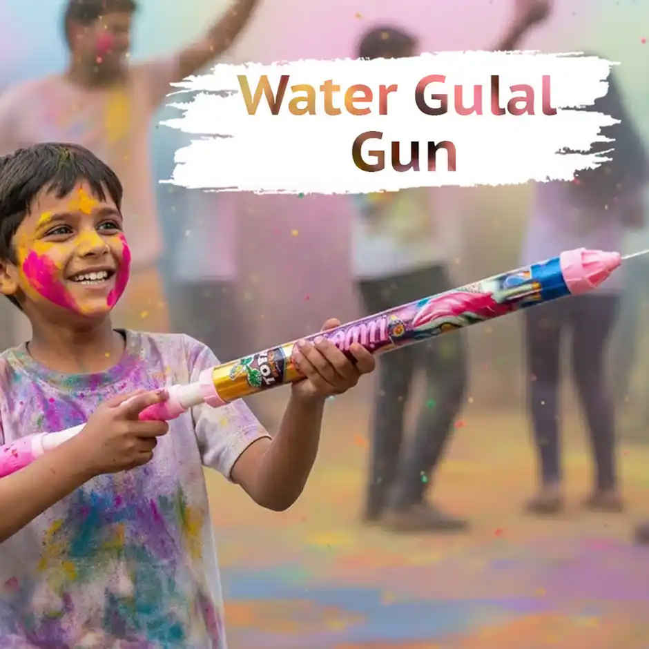 Tota Holi Water Pipe Pichkari | Assorted (Color and Print May Vary)