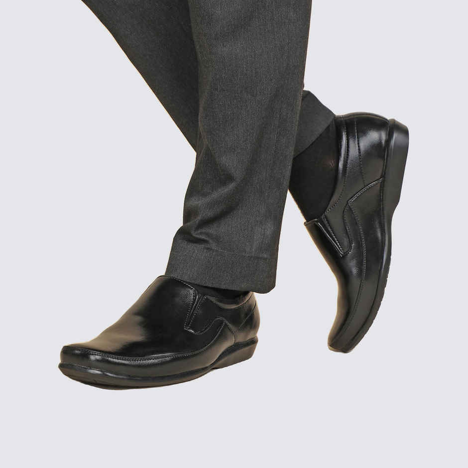 Paragon Men's Black Pvc Formal Shoes K11240G UK 7