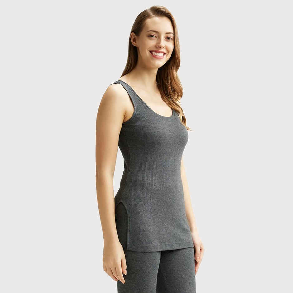 Jockey 2500 Women's Super Combed Cotton Rich Thermal Tank Top | Grey-S
