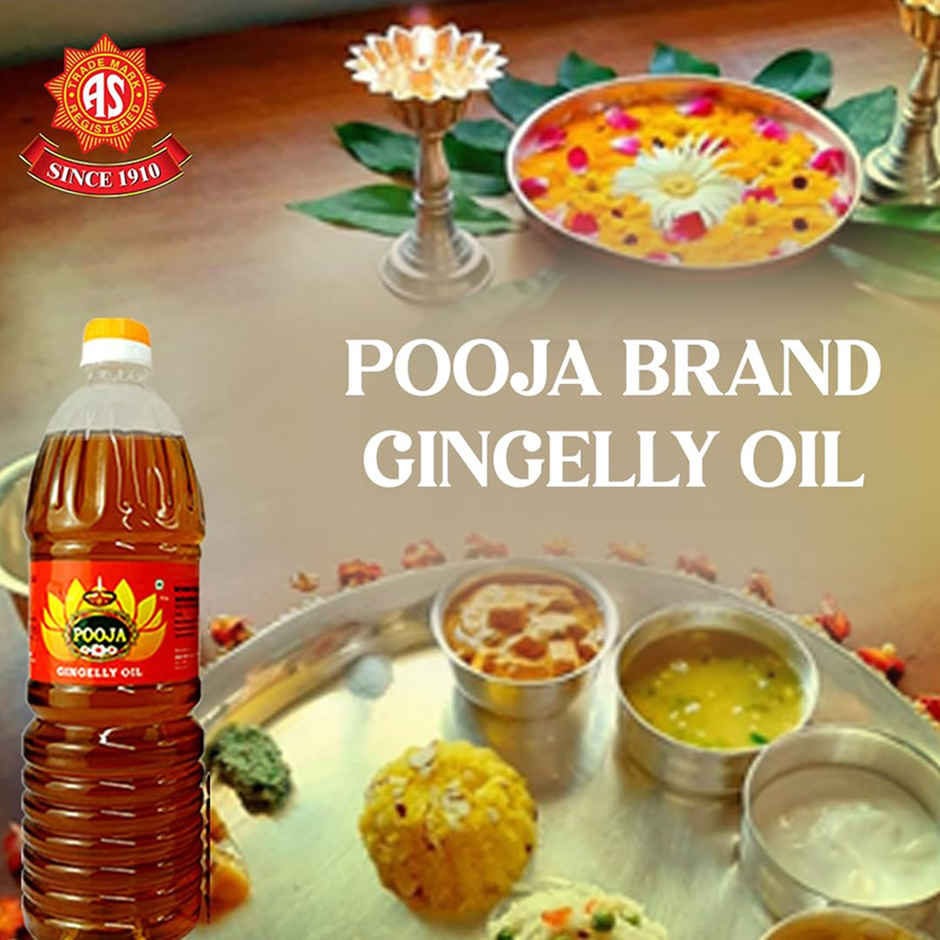 A.S. Brand Pooja Brand Gingelly Oil Bottle
