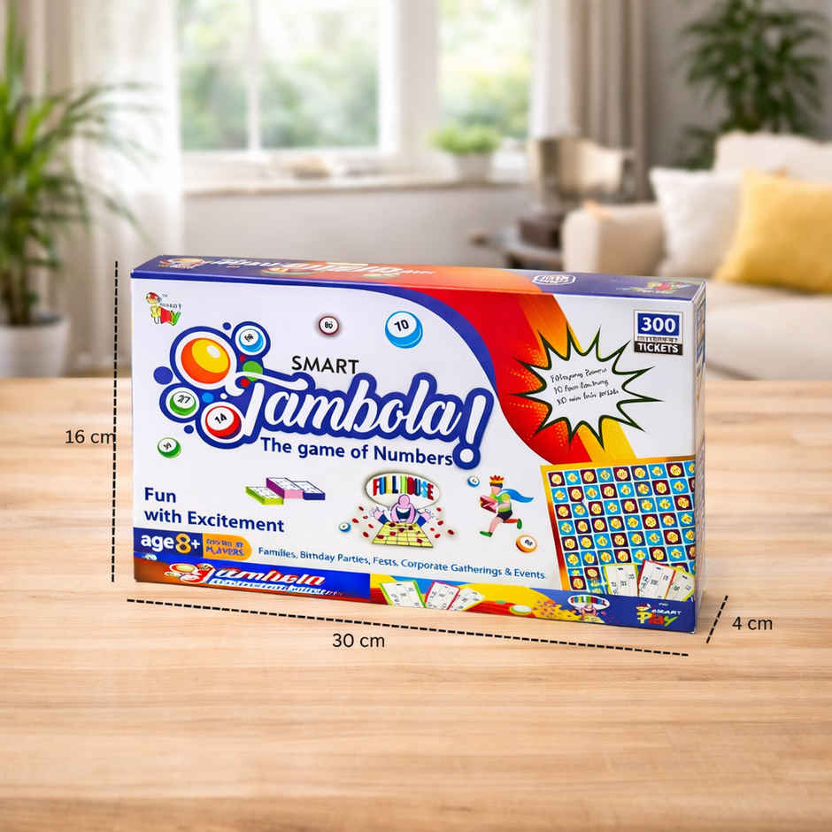 Fablue Portable Tambola Board Game - 300 Different Tickets