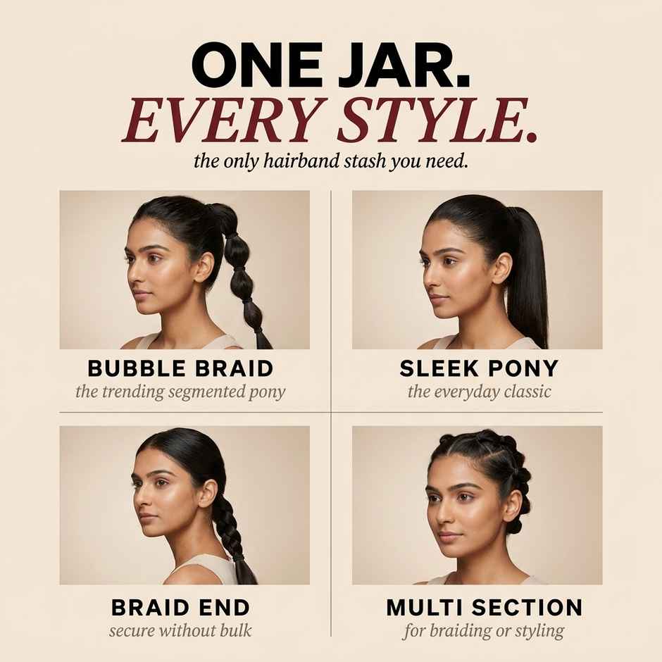 Multibrite Small Elastic Hair Ties | Black