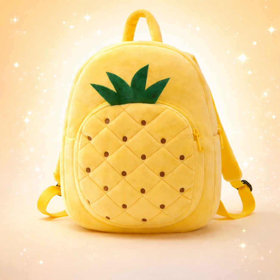 Kidara Pineapple Kids Plush Backpack | Yellow