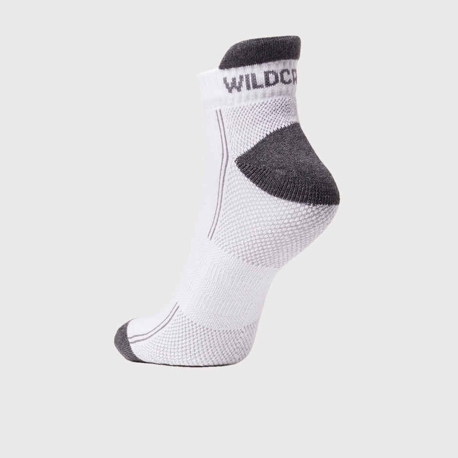 Wildcraft Patterned 78% Cotton, 20% Nylon, and 2% Elastane Low Ankle Socks | Assorted - Free Size
