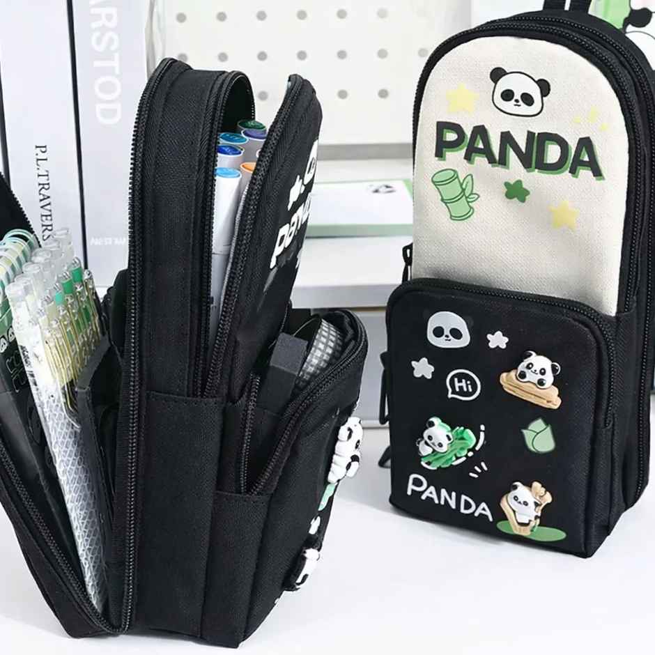 Fablue Panda Pencil Pouch | Black & White