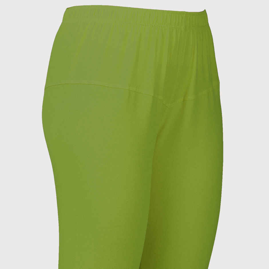 PYNK By Lux Cozi Women Ultra Soft 360 Stretch Prime Cotton Churidar Leggings|Parrot Green|Free Size
