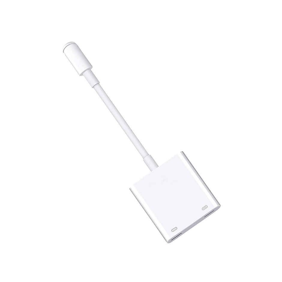 Sounce MFI-Certified Lightning to USB Camera Adapter with Charging Port, Portable Lightning to USB Female OTG Adapter Compatible with Phone, Phone to USB Adapter Plug and Play Support Card Reader