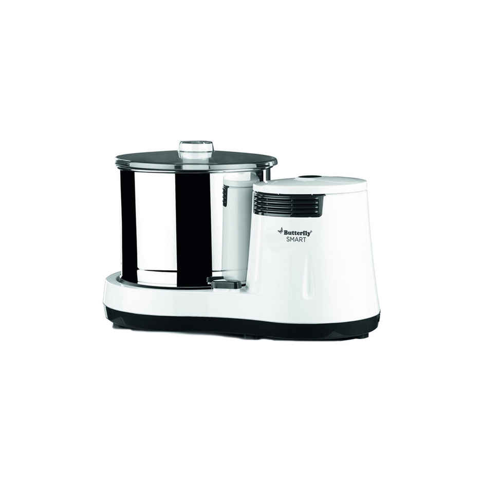 Butterfly Smart 2 Litres Table-Top Wet Grinder|150 Watts|Shockproof Abs Body-White