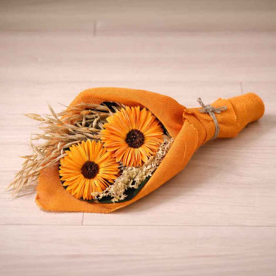Sunflower Natural Dried Flowers Bouquet | Eternal Blooms