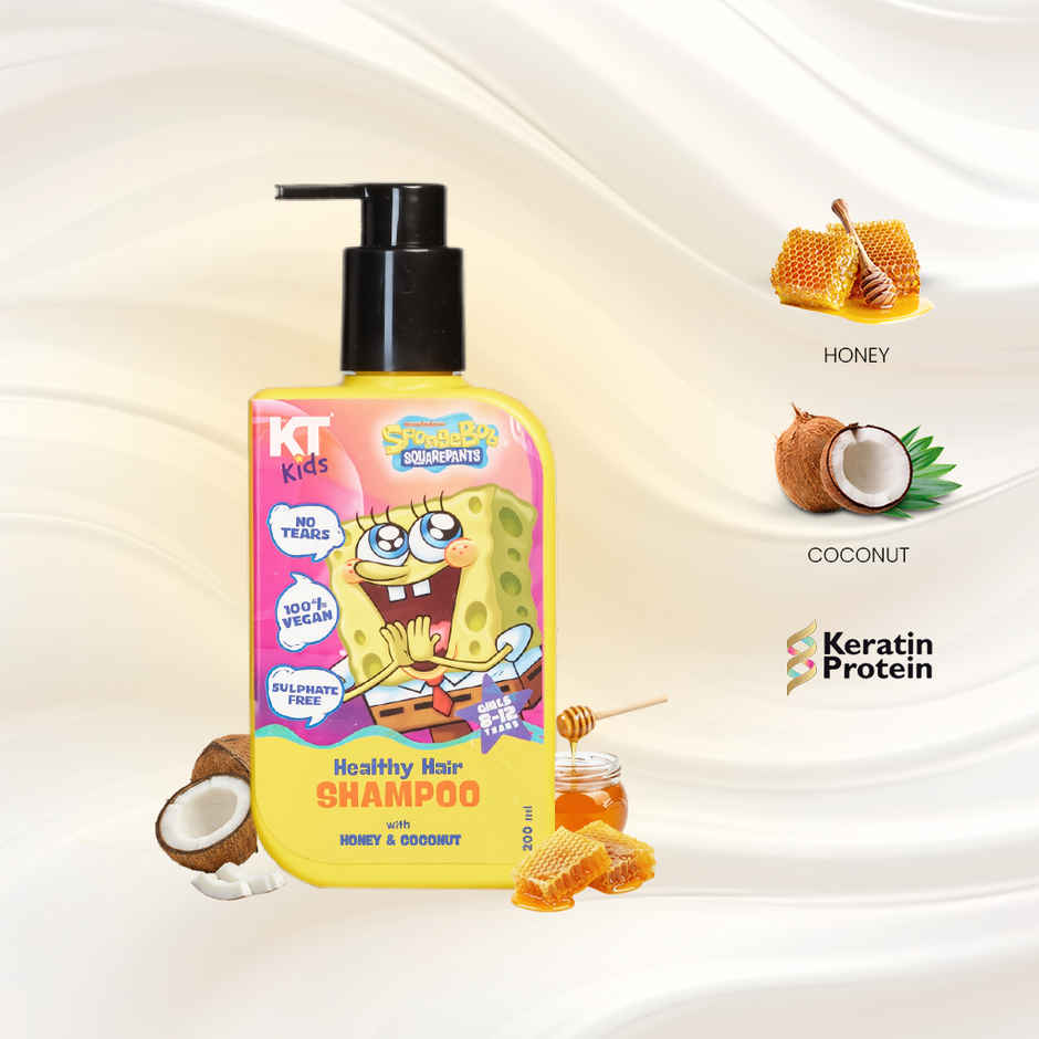 Healthy Hair Shampoo Honey  and Coconut For Girls 8 to 12 years