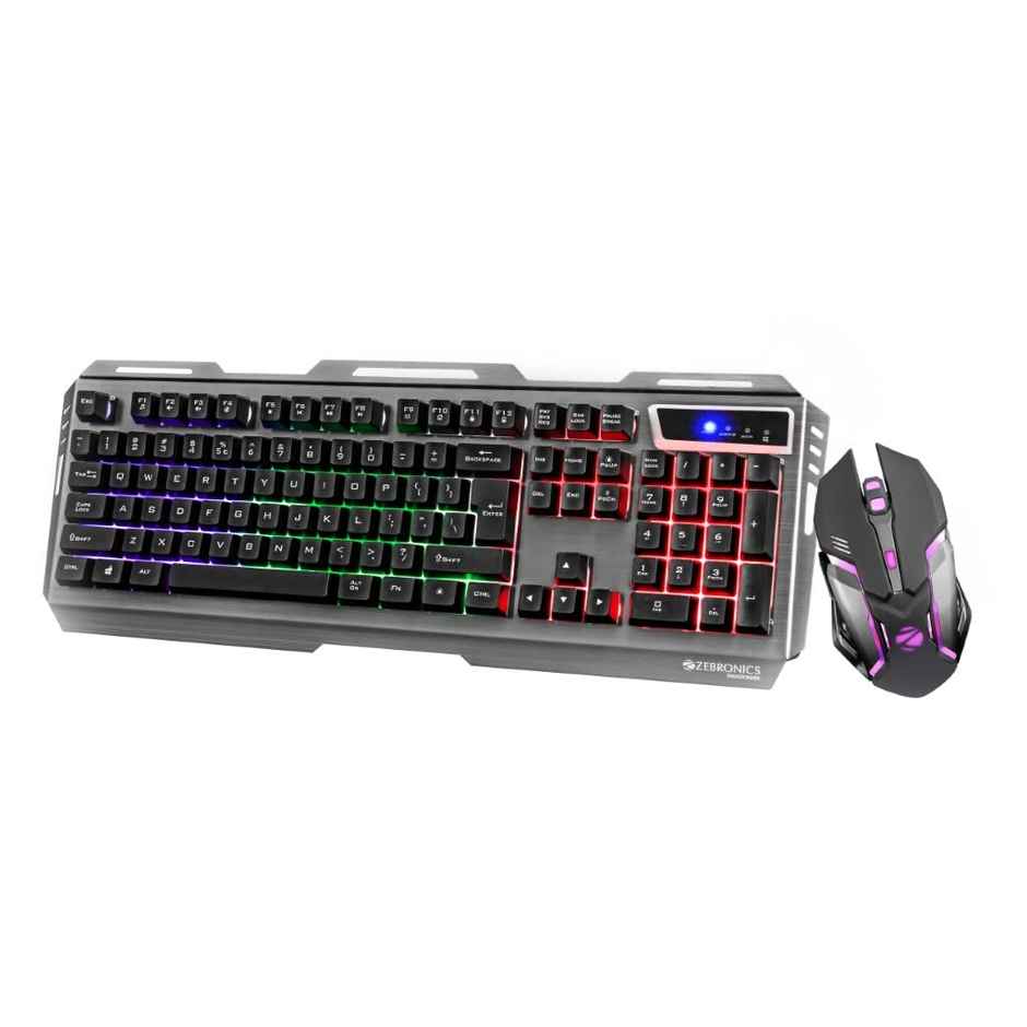 Zebronics Transformer Gaming Keyboard & Mouse Combo Mouse With 6 Buttons Led Lights 3200Dpi Black